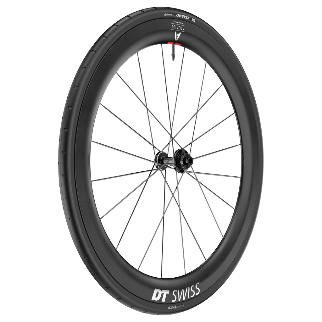 Wheels ARC 1100 DICUT db 55 12/100 mm WTS  thru axle 12/100 mm TA Wheel Tire System: Tire and Tube mounted