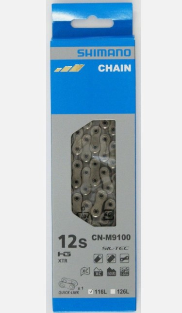 Shimano Parts BICYCLE CHAIN, CN-M9100, 116LINKS FOR HG 12-SPEED