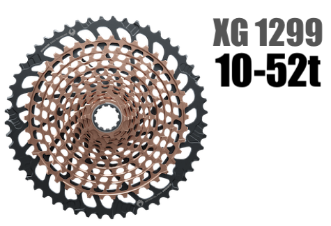 SRAM CASSETTE, 12SPD, XG-1299,, 10-52, COPPER
