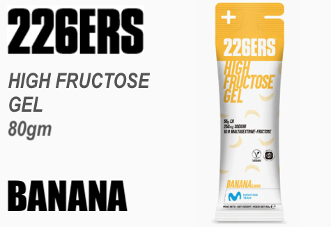 226ers NUTRITION, HIGH FRUCTOSE GEL, 80gm, BANANA