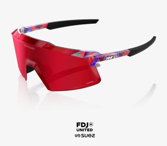 AEROCRAFT LE FDJ Gloss Translucent Red/Blue - HiPER Fire Red Mirror Lens