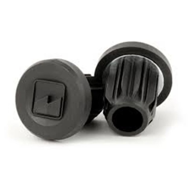 INSERT BAR ENDS, BLACK