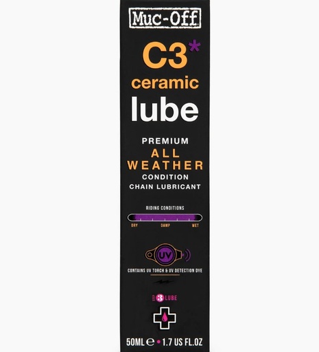 [21466] Muc-Off C3 Ceramic All Weather Bicycle Lube 50ml (12)